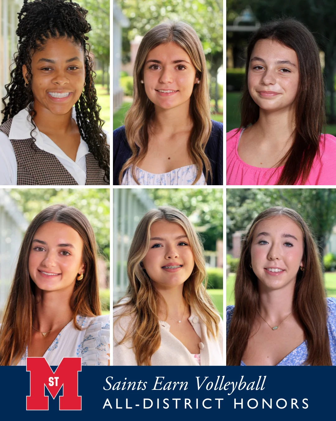 St. Martin’s Student-Athletes Named to All-District Volleyball and Football Teams