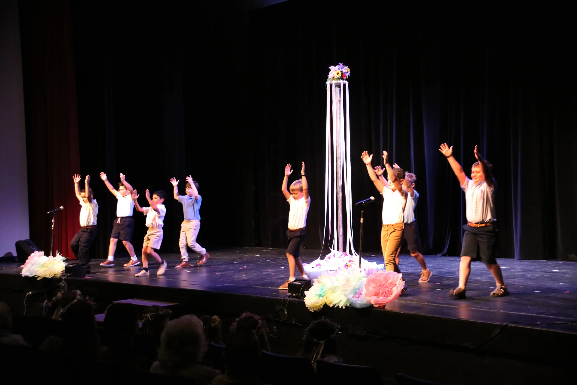 Second Grade Celebrates Maypole Tradition