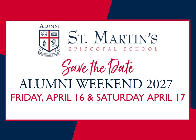 Save the date for Alumni Weekend 2027: April 16-17, 2027