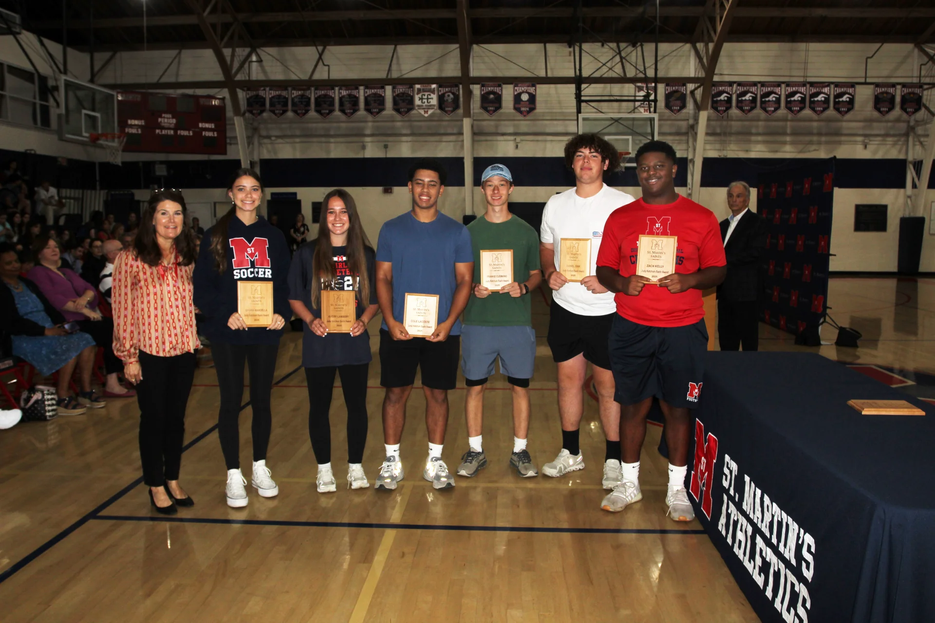 Saints Shine at Spring Athletic Awards Ceremony