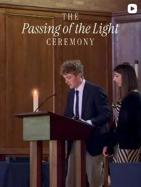 Saints Celebrate Transition of Student Leadership at Annual Passing of the Light Ceremony